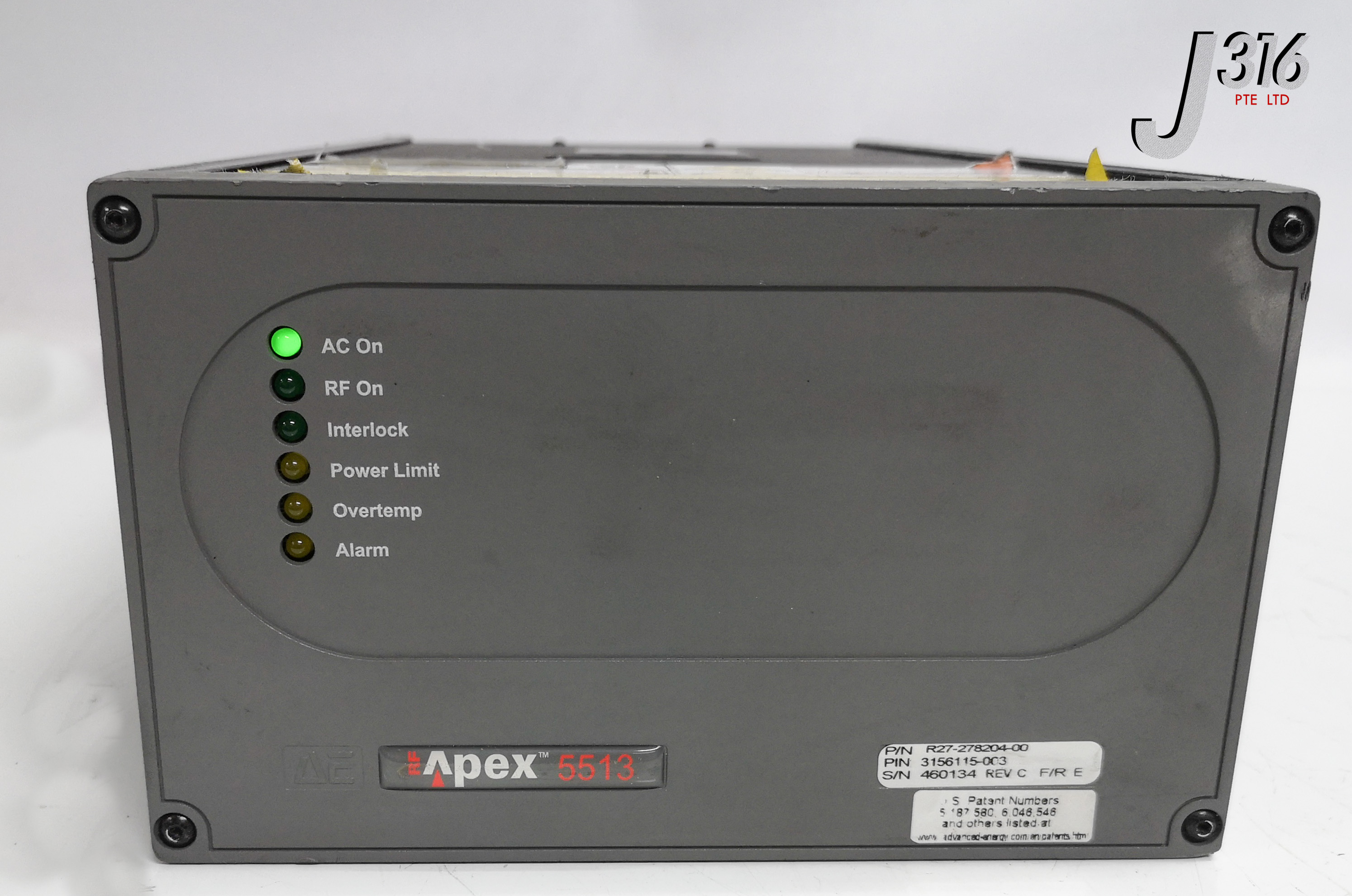 13129 ADVANCED ENERGY APEX 5513 RF GENERATOR, P/N: 27-278204-00